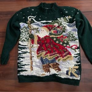 Tiara international Christmas holiday sweater